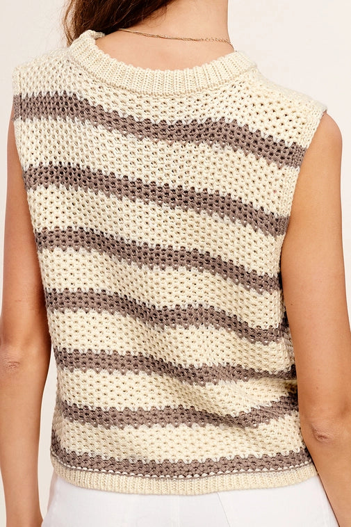 Riley Striped Knit Top