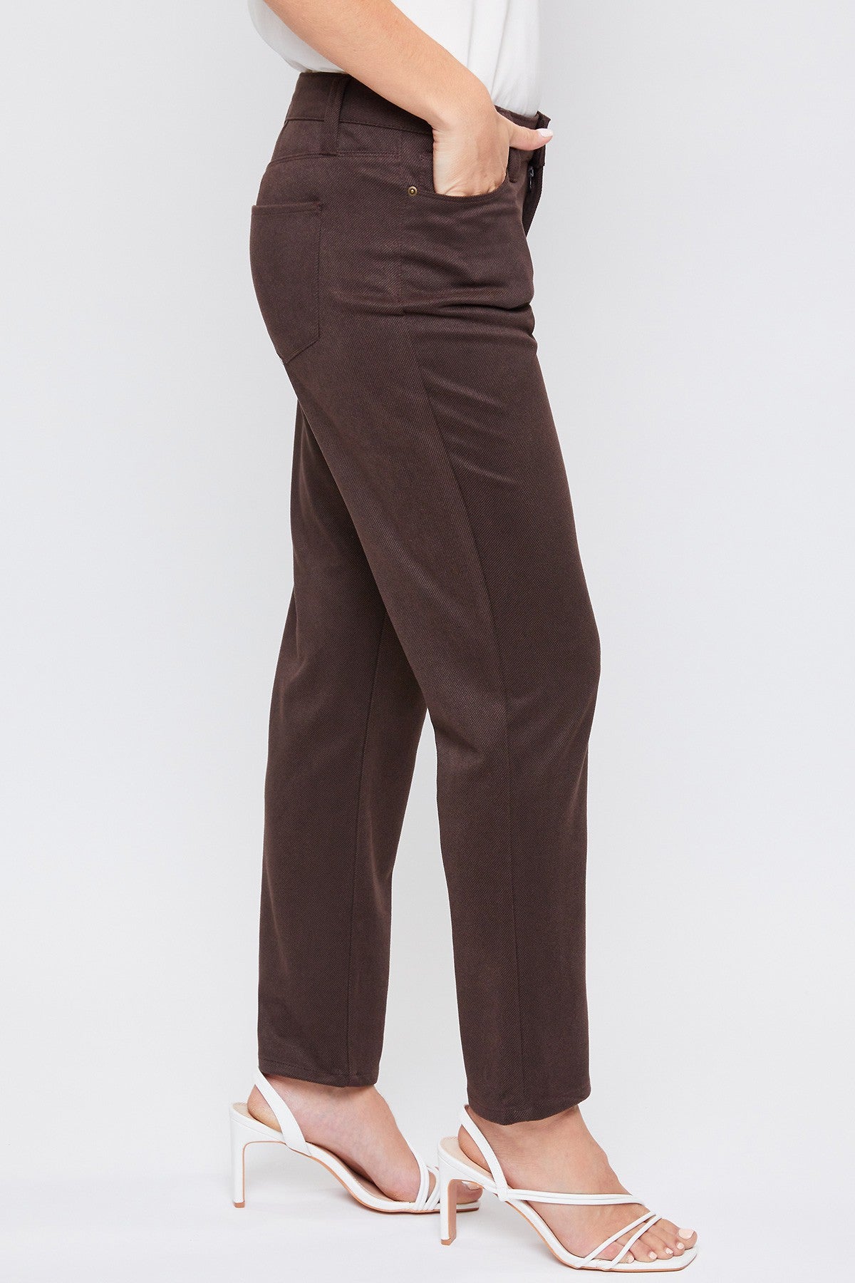 Jesse Suede Straight Leg Pant