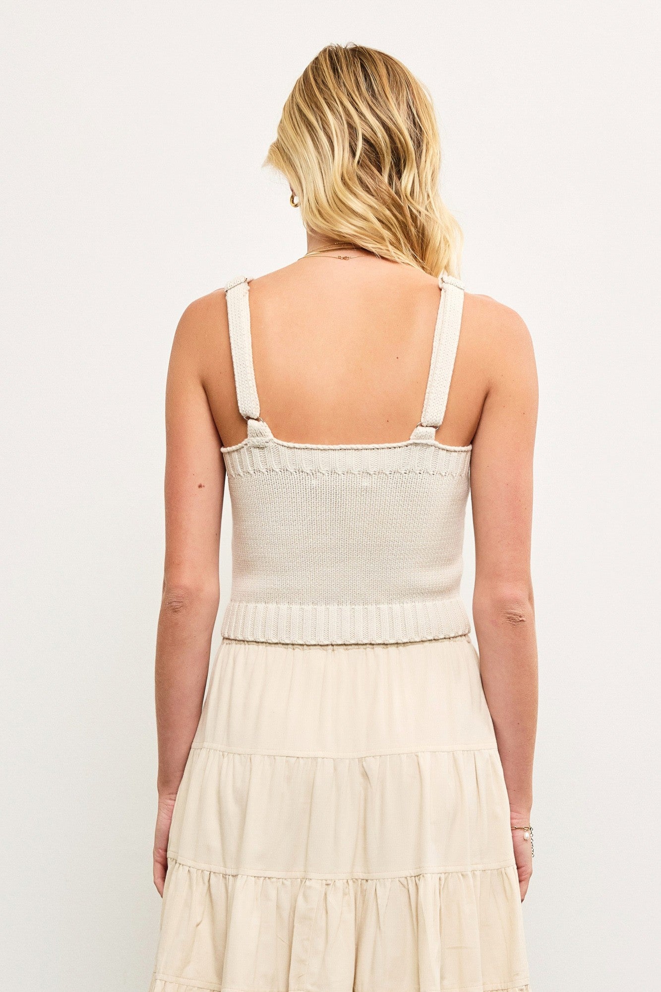 Nola Corset Rib Sweater Top