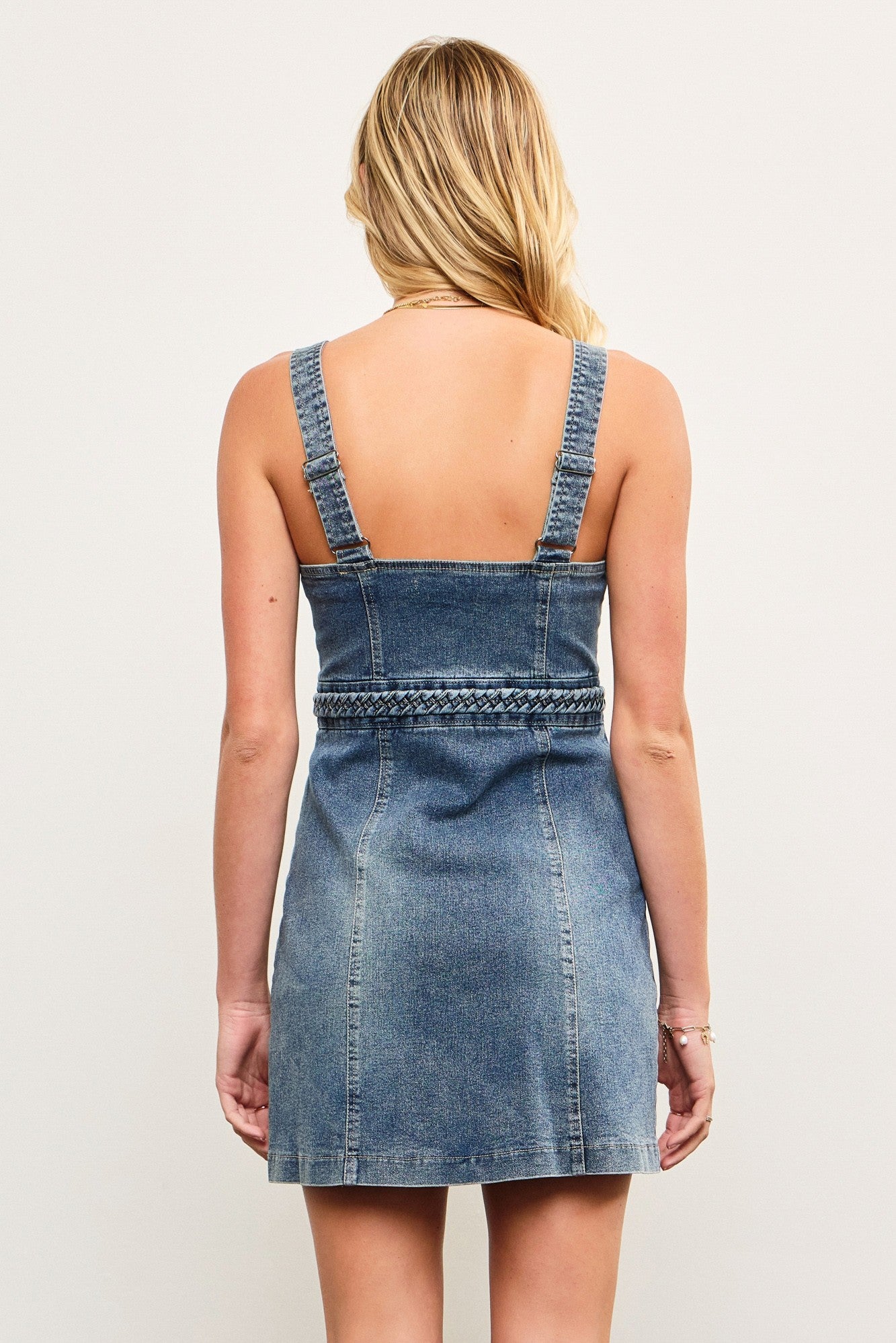 Selma Zip Up Denim Dress