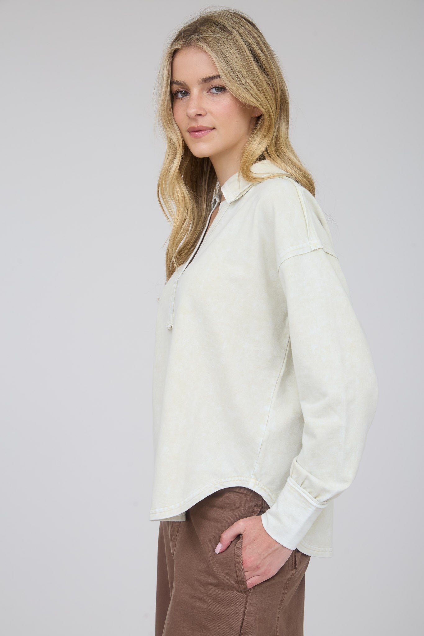 Haven Polo Pullover Top
