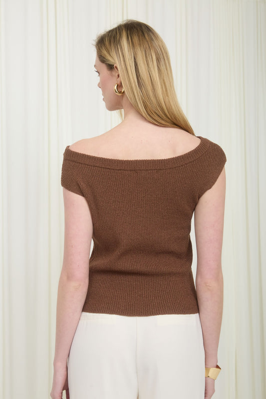 Soft Drape Off Shoulder Top