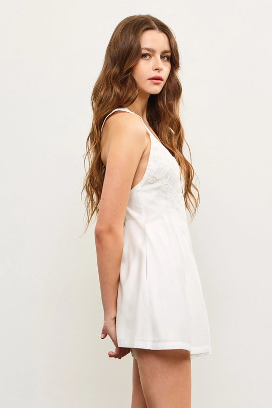 Lucia Embroidered Romper