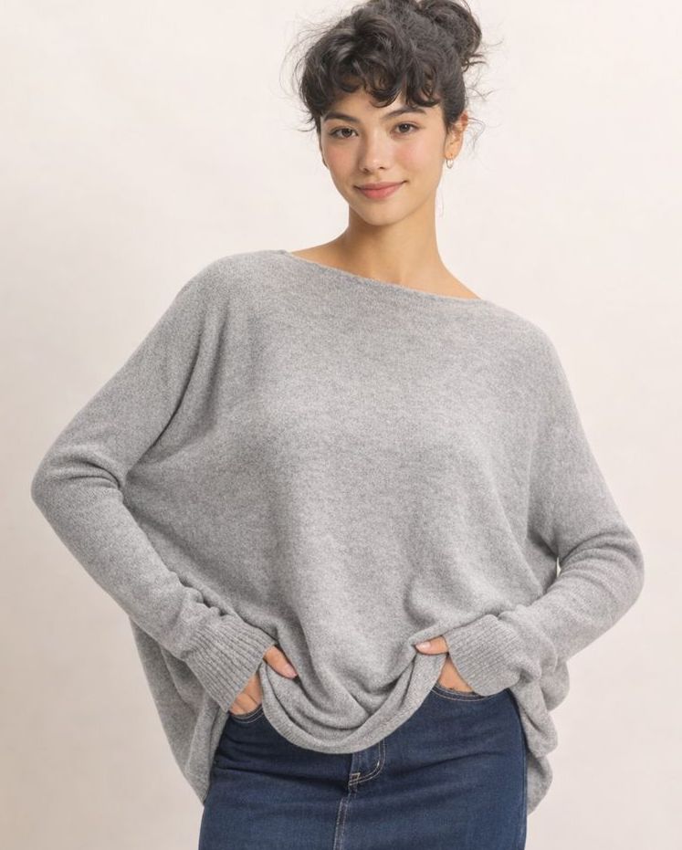 Rowan Boat Neck Relaxed Sweater