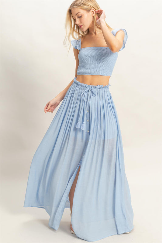 Santorini Breeze Skirt Set