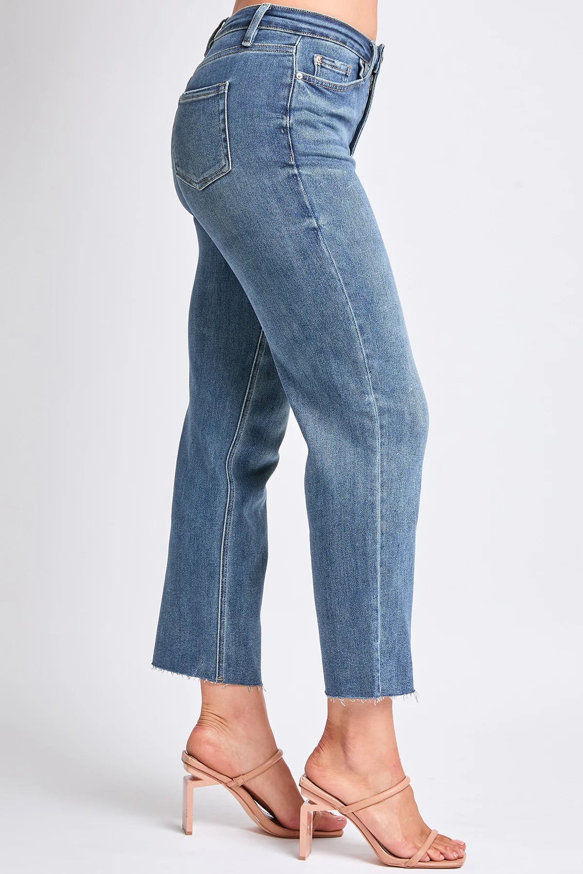 Drea High Rise Frayed Jean