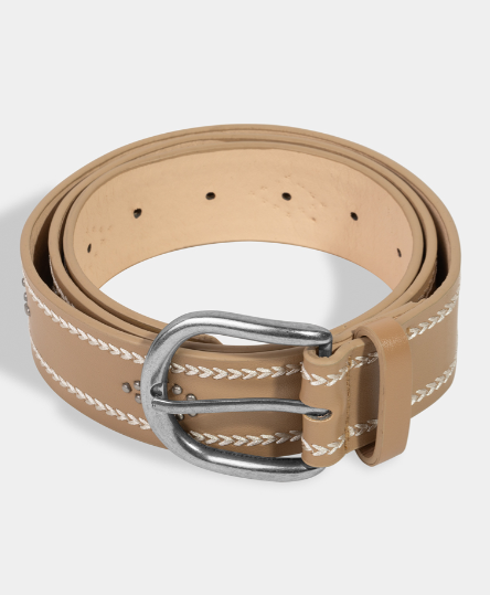 Etched Western Heart Belt