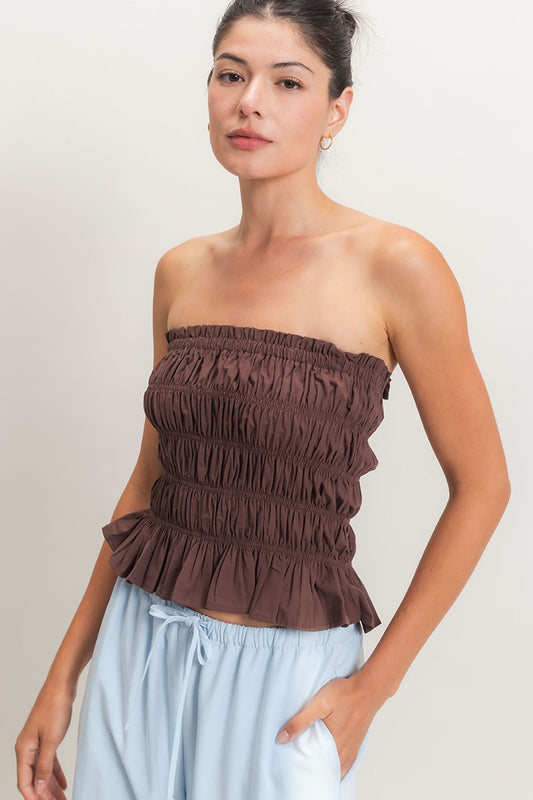 Solana Smocked Tube Top