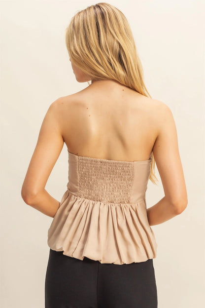 Ayla Balloon Hem Top