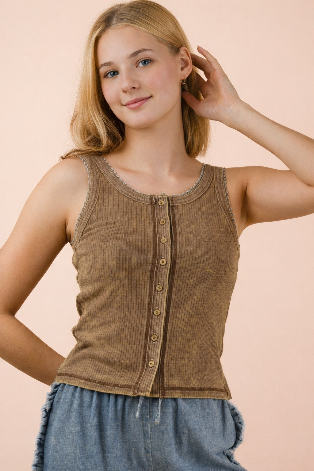 Desert Ribbed Tank