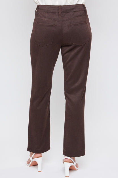 Jesse Suede Straight Leg Pant