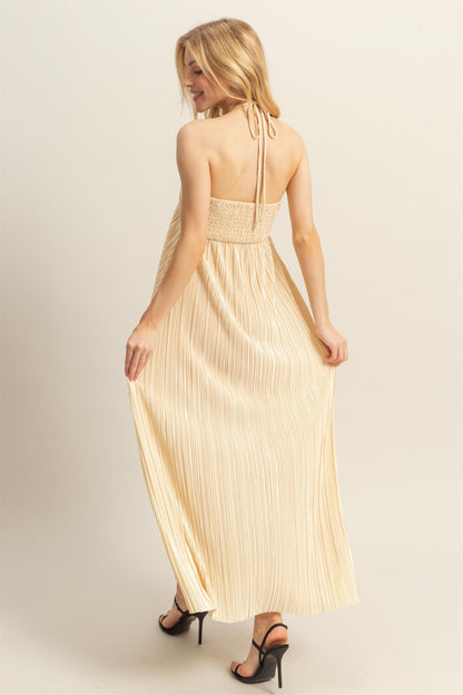 Champagne Glow Maxi Dress