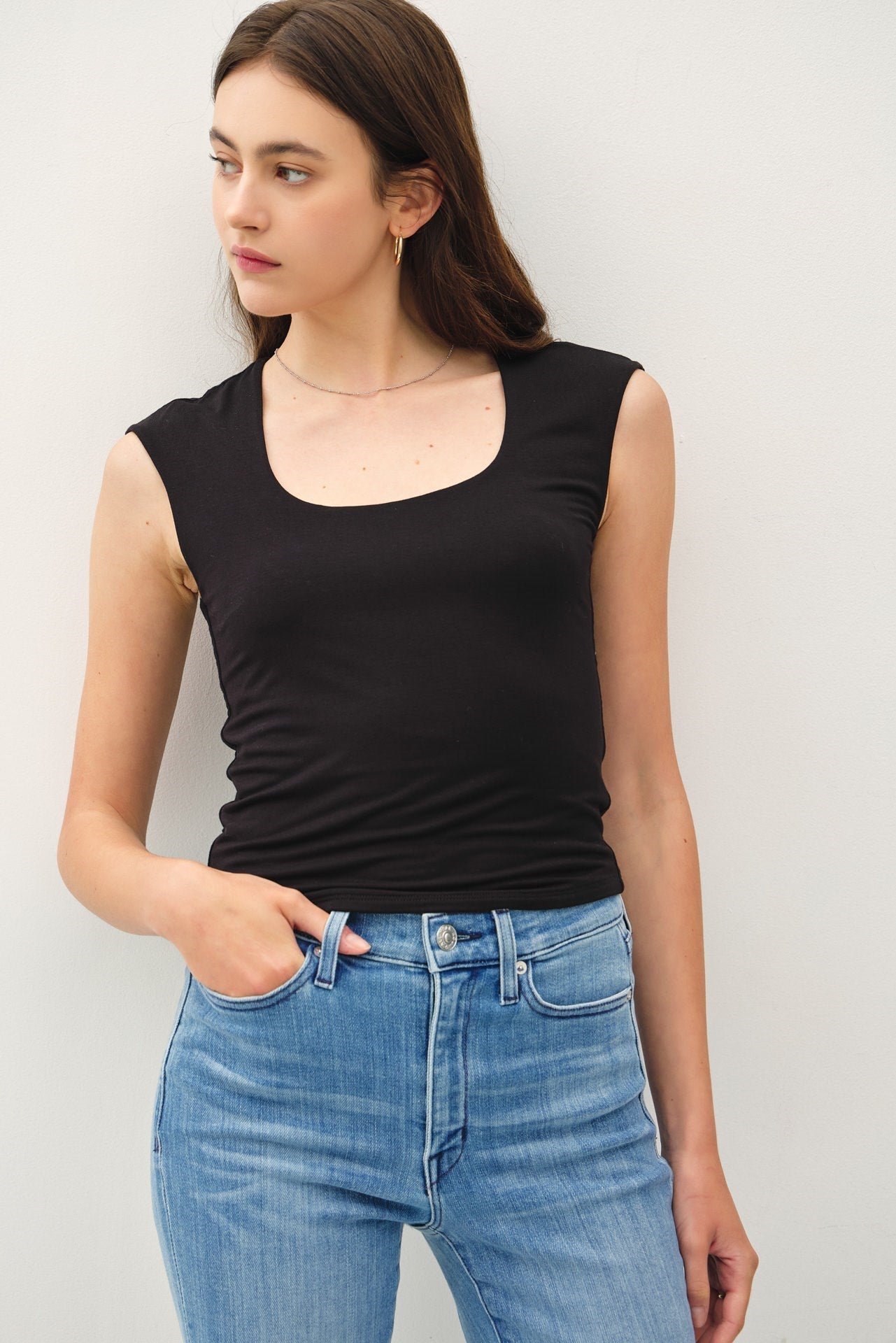 Lynne Cap Sleeve Knit Top