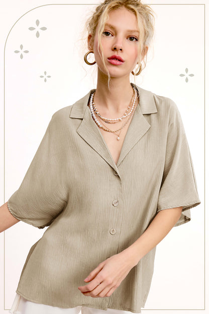 Sylvie Short Sleeve Button Down