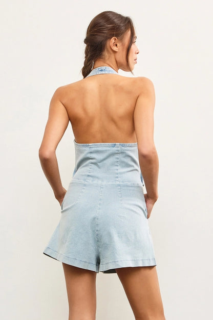 Blake Halter Vest Romper