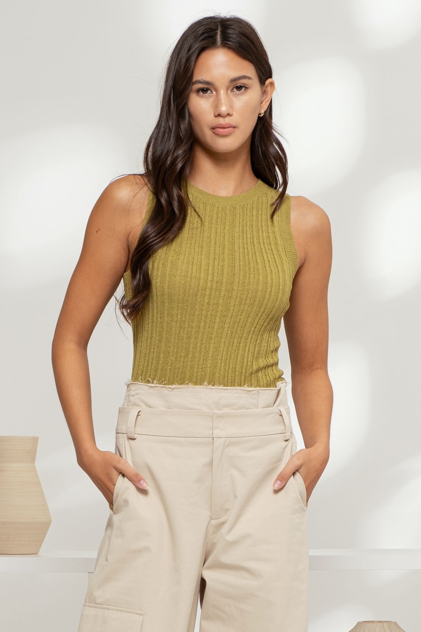 Round Neck Knit Top
