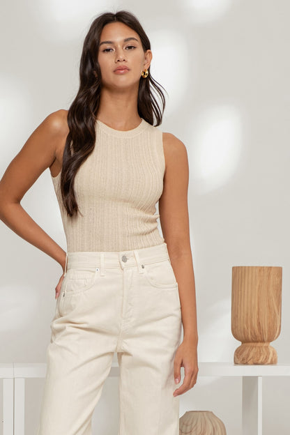 Round Neck Knit Top