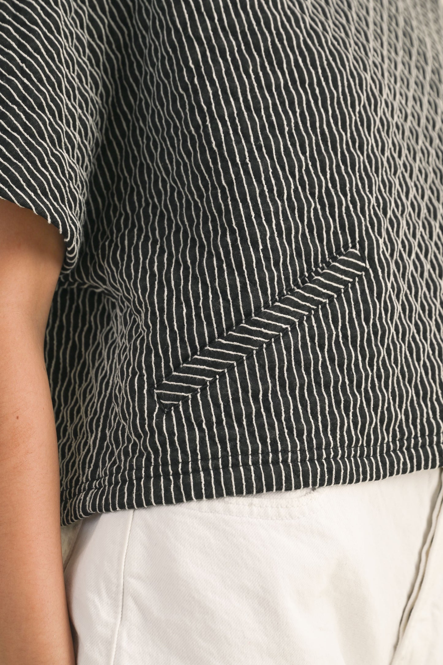 Kora Textured Stripe Tee