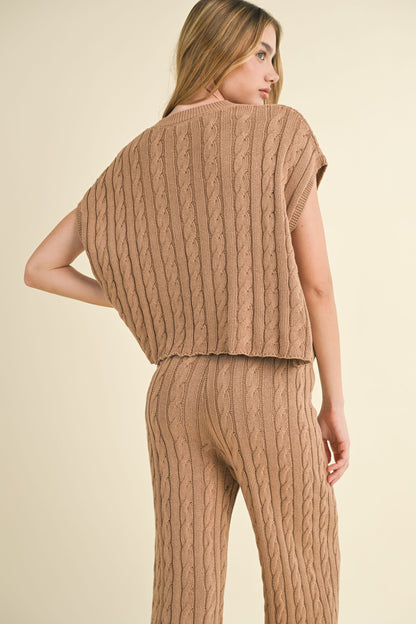 Mabel Knit Cap Sleeve Top