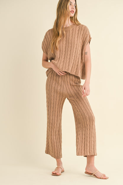 Mabel Knit Cap Sleeve Top