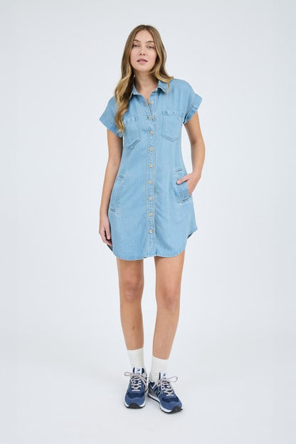 Riley Denim Shirt Dress