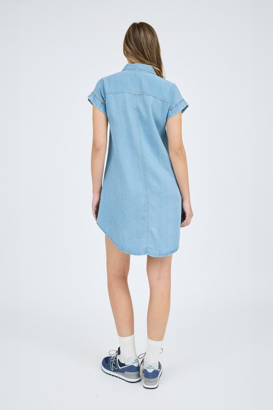 Riley Denim Shirt Dress