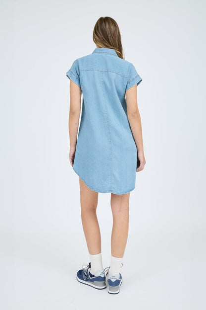 Riley Denim Shirt Dress