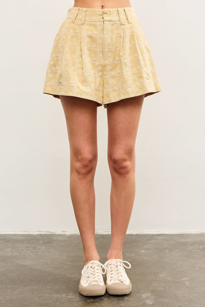 Poppy Pintuck Shorts