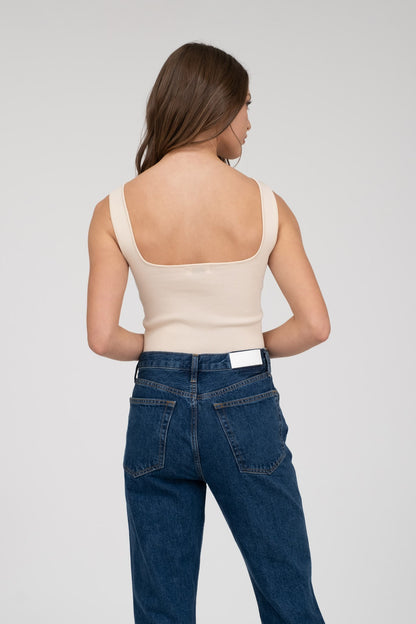 Clean Fit Ribbed Tank