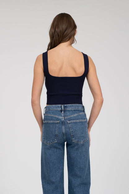 Clean Fit Ribbed Tank