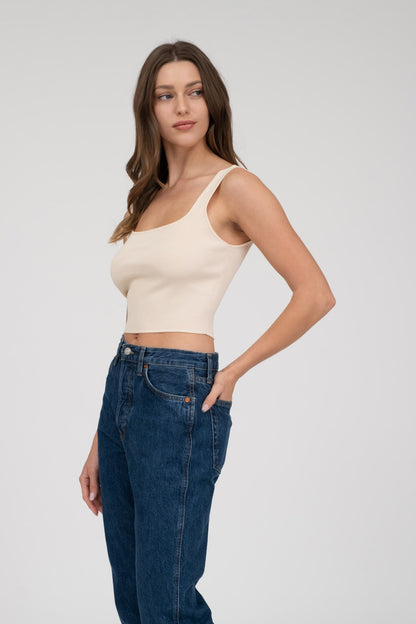Clean Fit Ribbed Tank