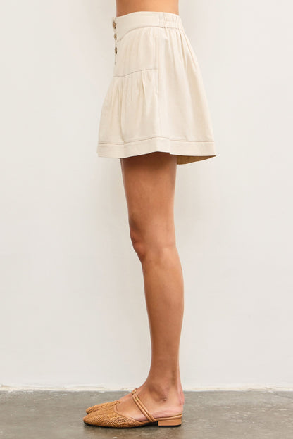 Dahlia Pleated Flare Shorts