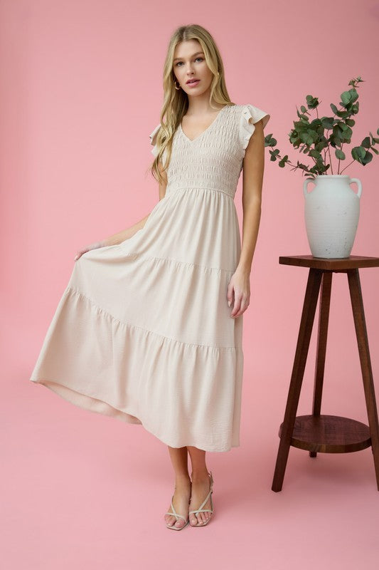 Camila Smocked Midi Dress