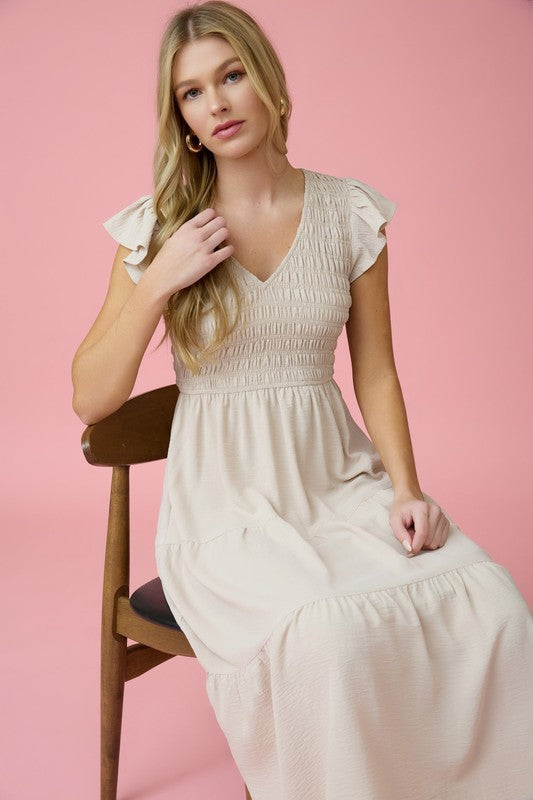 Camila Smocked Midi Dress