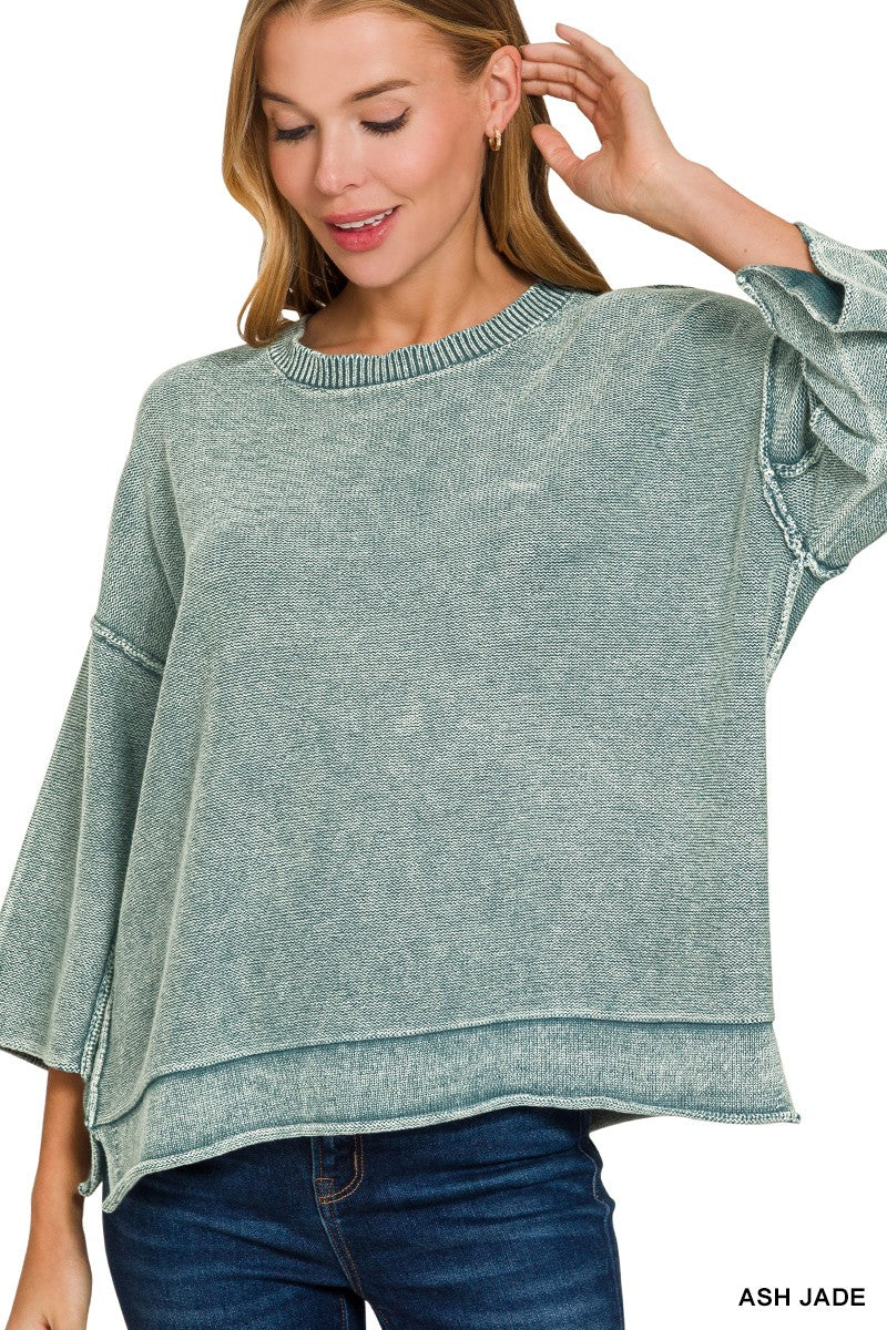 Juniper Washed Knit Pullover