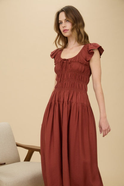 Ember Smocked Midi Dress