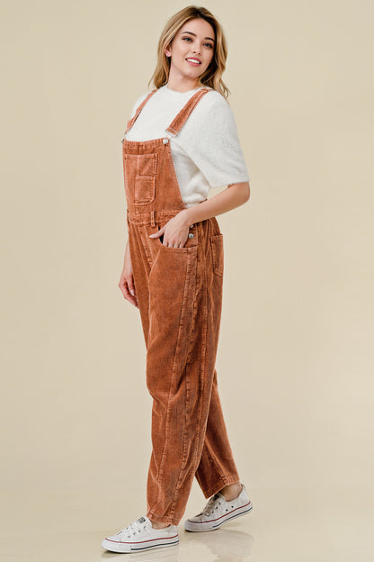 Remi Corduroy Barrel Overalls