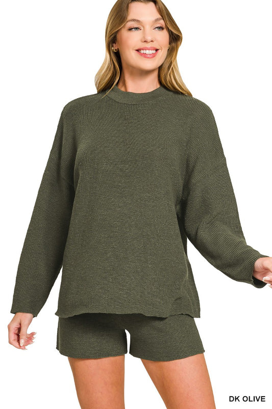 Olive Grove Knit Lounge Set