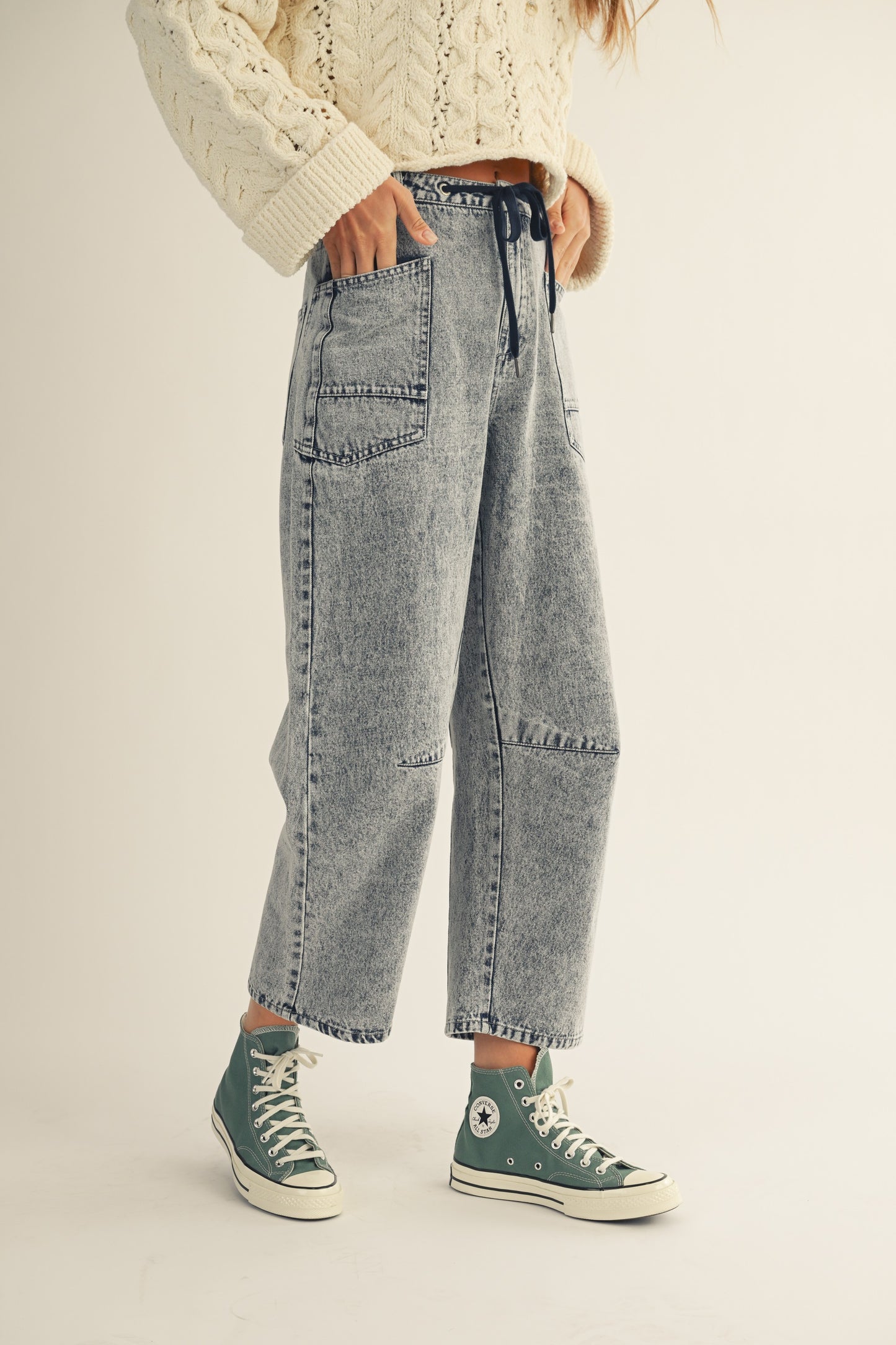 Eli Vintage Wash Barrel Pants