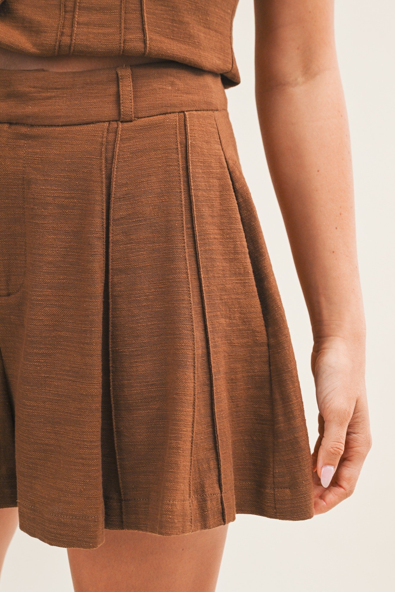 Sorelle Pleated Mini Short