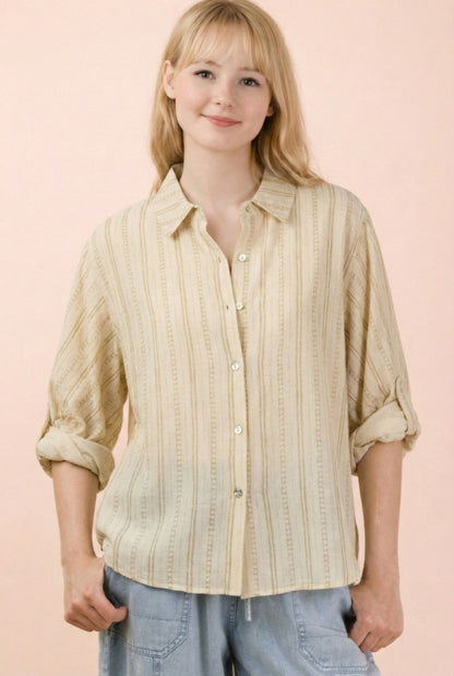 Sandstone Button-Up