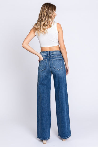 Delilah High Rise Wide Leg Jeans