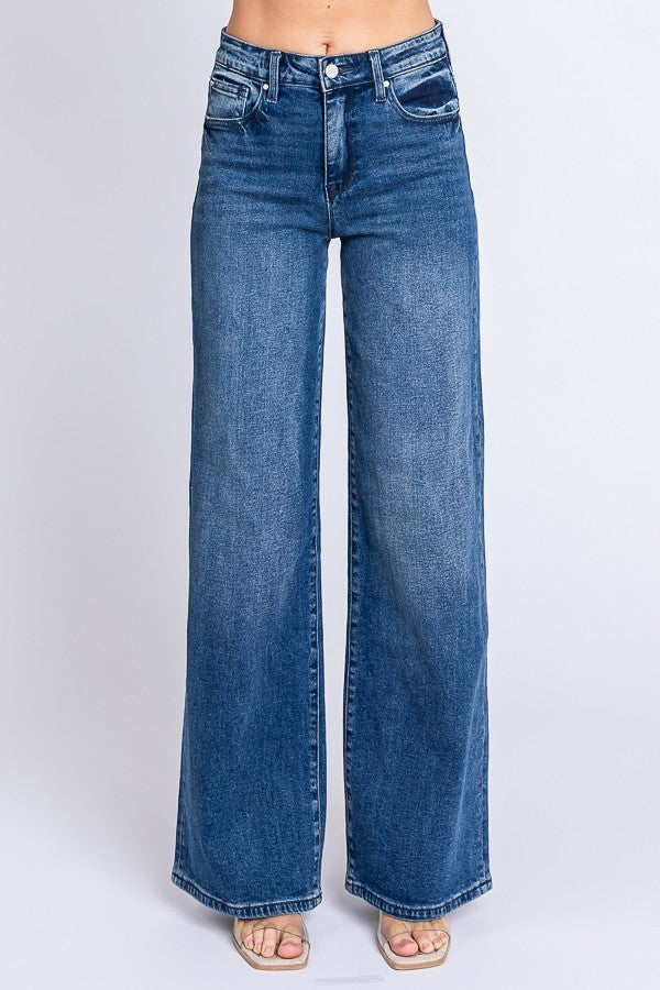 Delilah High Rise Wide Leg Jeans