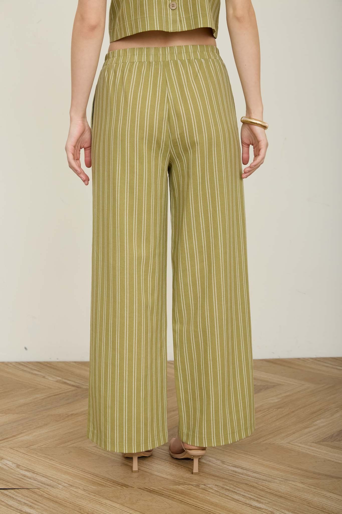 Matcha Stripe Pants