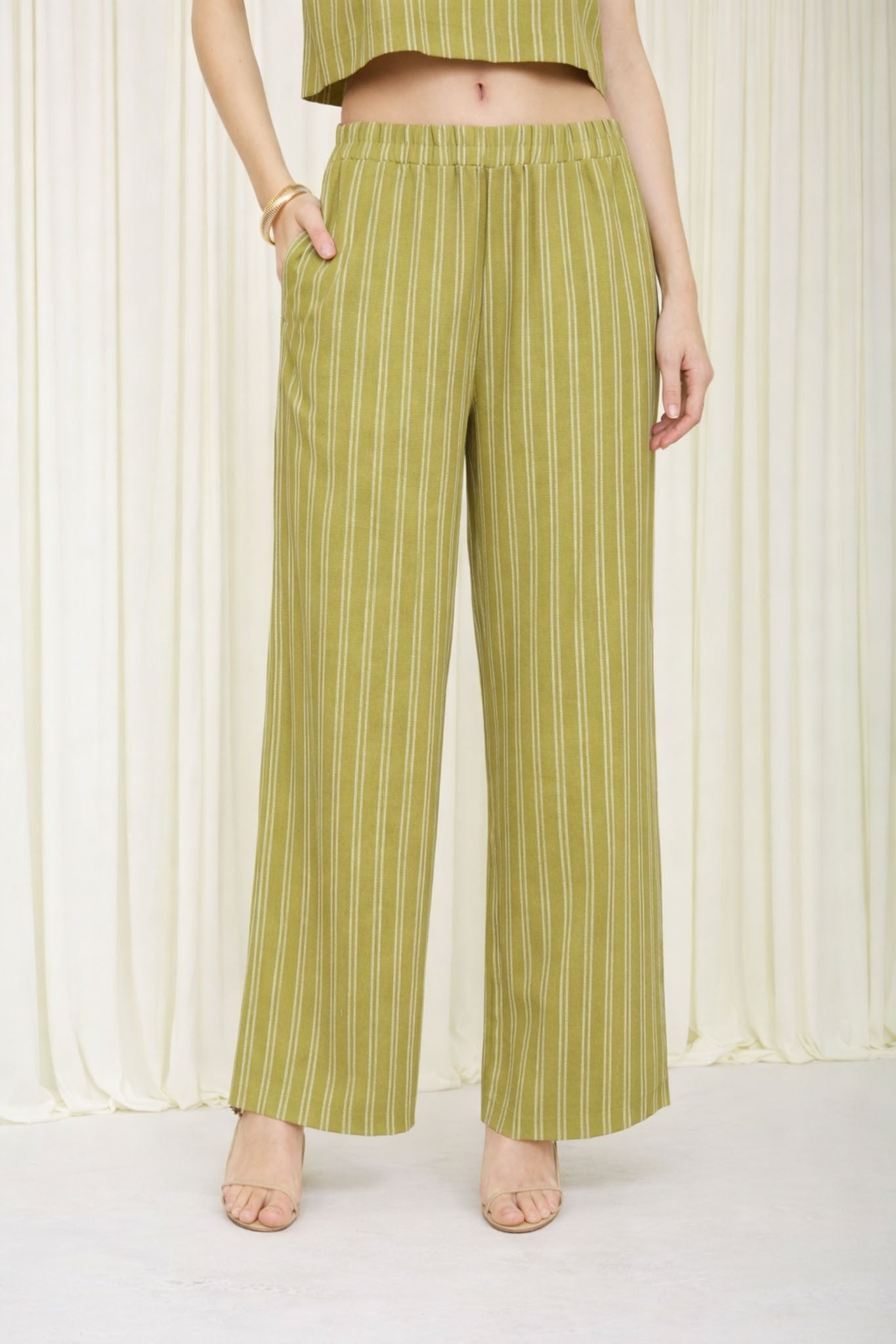 Matcha Stripe Pants
