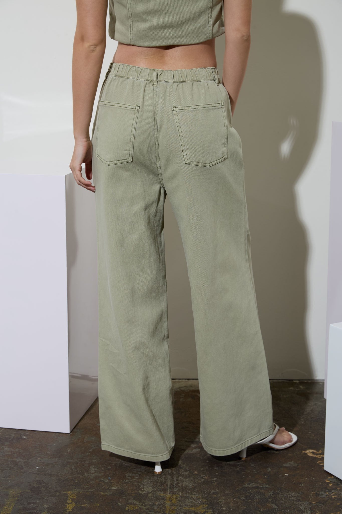 Aspen Drawstring Denim Pants