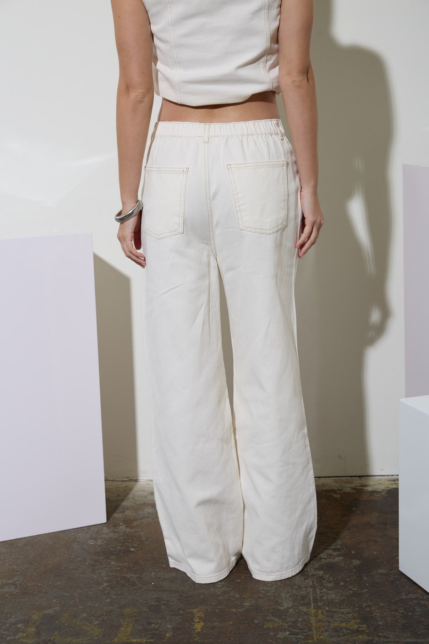 Aspen Drawstring Denim Pants