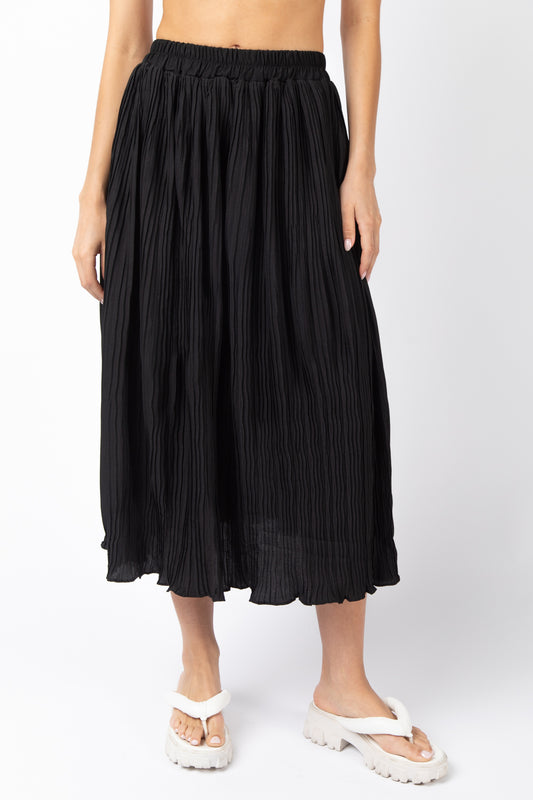 Brandy Pleated Midi Skirt