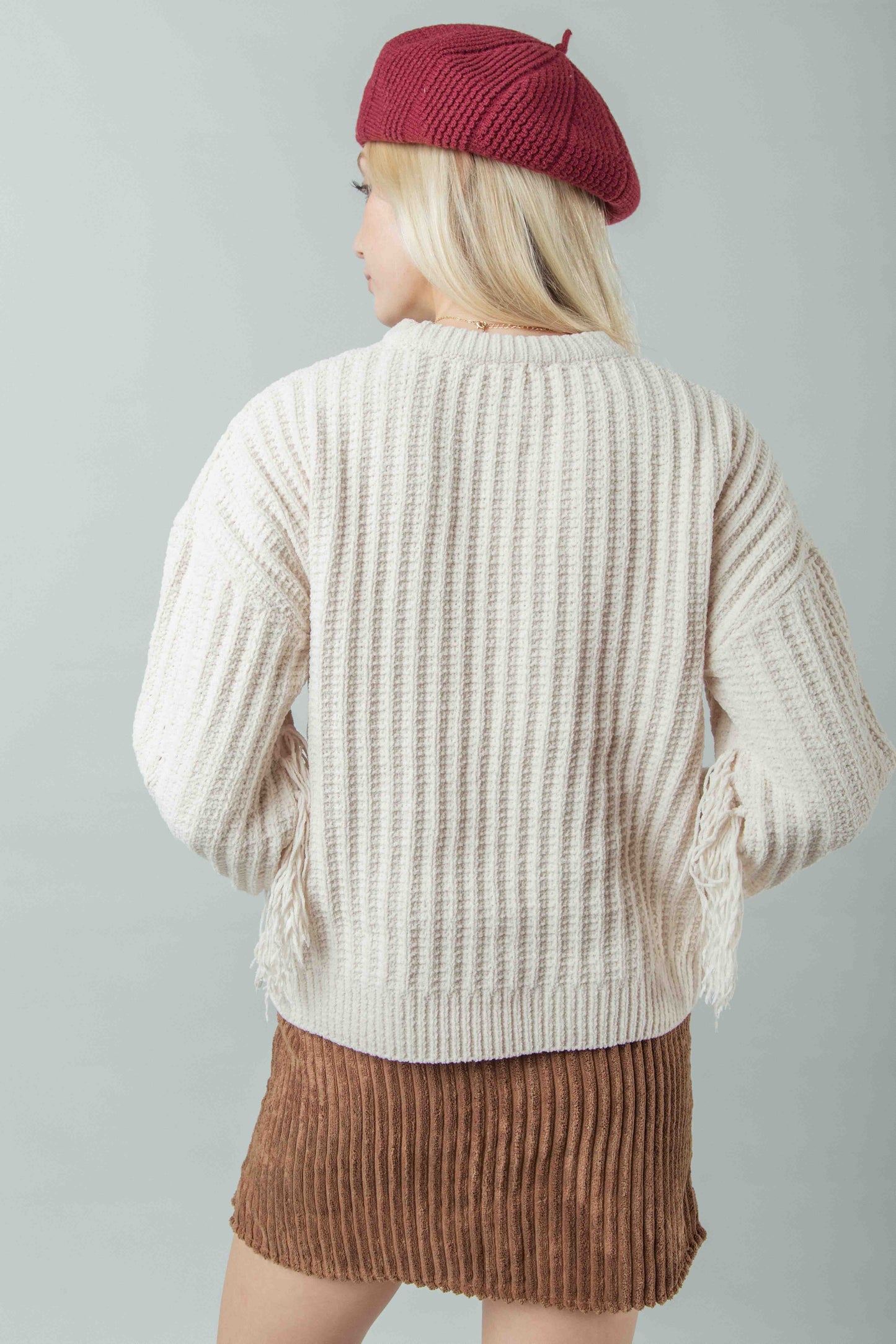 Mary Fringe Sweater