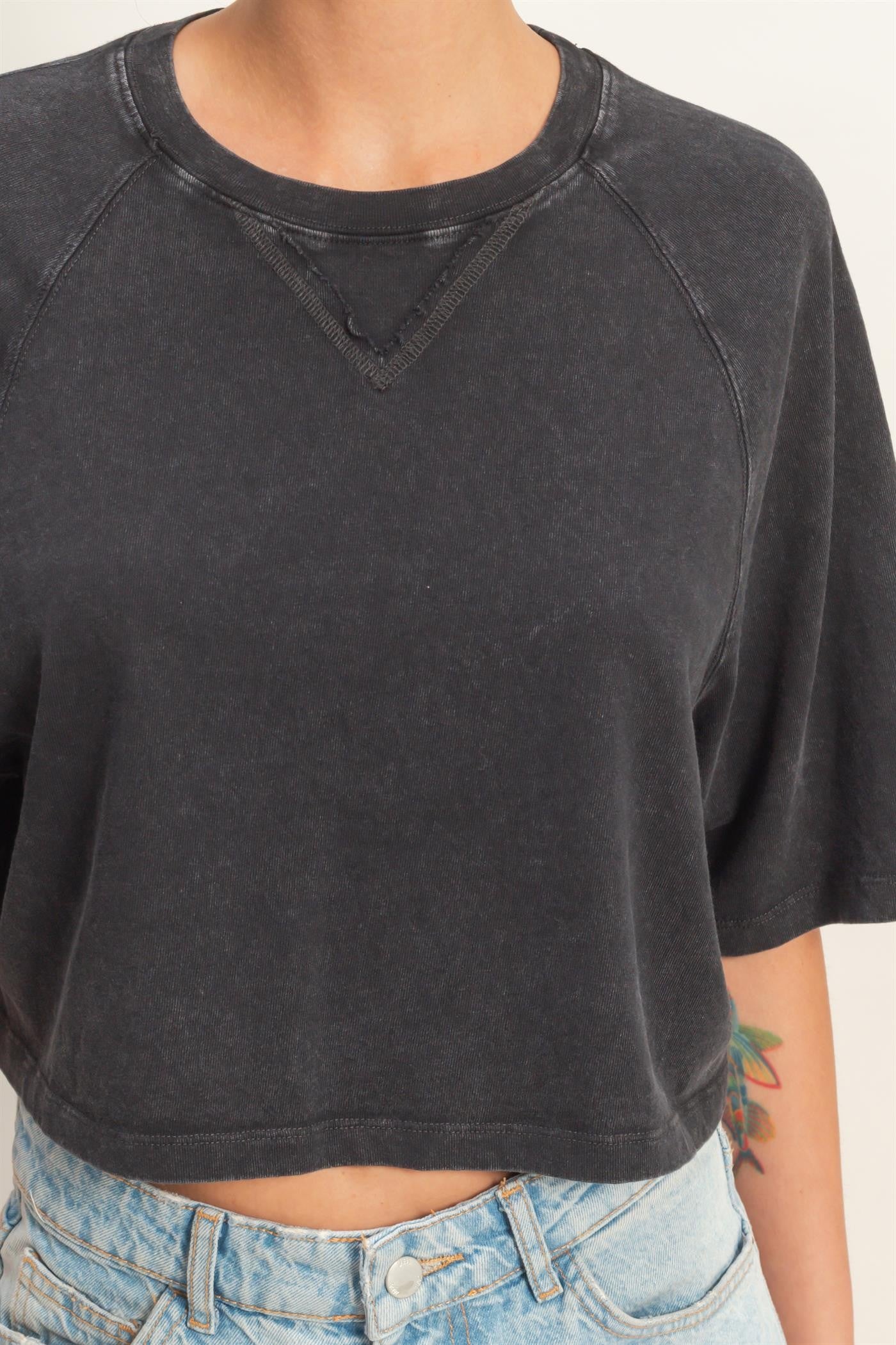 Lived In Crop Tee